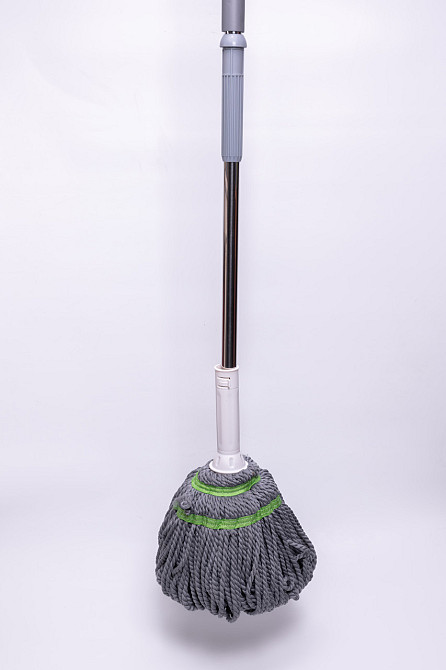 Швабра з самовіджимом з мікрофібри, універсальна, обертається на 360°, телескопічна ручка HP-35015-14 Київ - фото 4