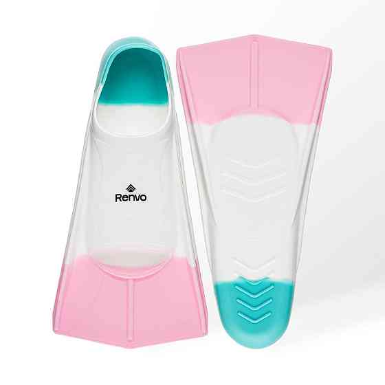 Короткі ласти для тренування в басейні Renvo Frio із закритою п'ятою Разноцветный 30-32 (SF100-65 30-32) Киев