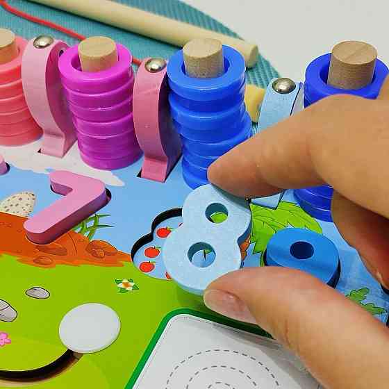 Дерев'яна іграшка Tree Toys Шлях додому магнітна рибалка дошка для малювання (MD 0825) Чернігів