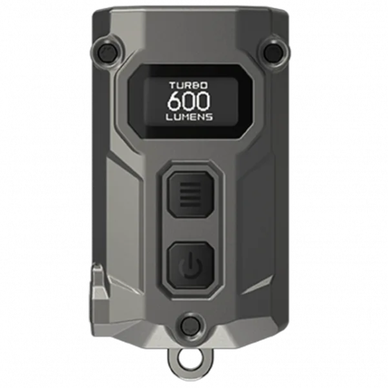 Ліхтар брелок Nitecore TINI 3 2xNiteLab UHE LED 600 лм USB-C (5 режимів) Сірий Київ