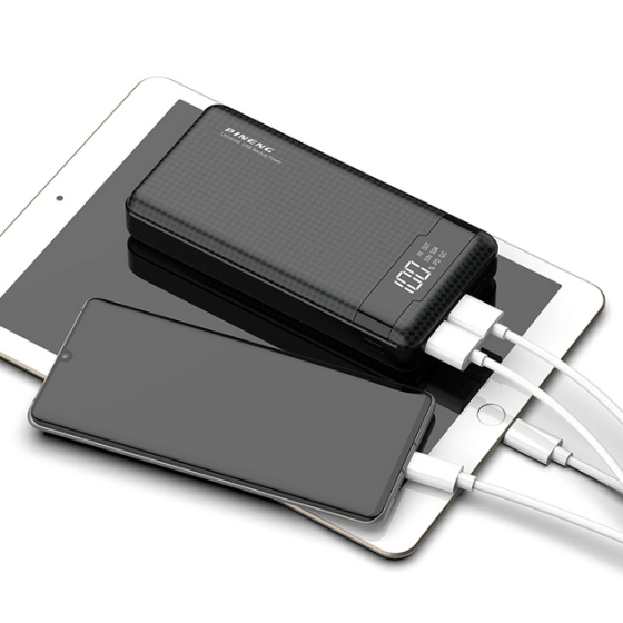 Портативный внешний аккумулятор Pineng PN-861 20000 mAh Power Bank Черный Винница
