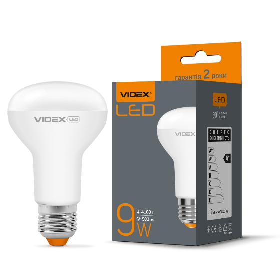 Лампа R63е 9W E27 4100К 220V LED Videx Житомир