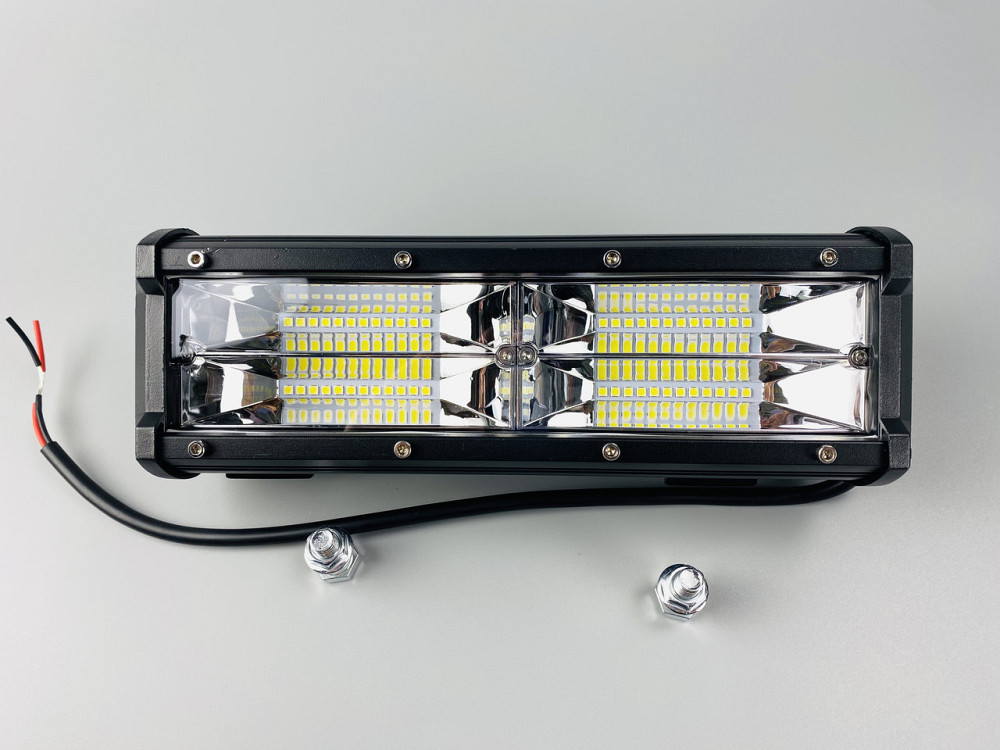 Фара LED прямокутна 144W 6000K (48 діодів) (24 см х 8 см х 6 см) Мукачево - фото 7