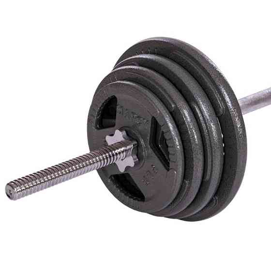 Штанга пряма зі сталевими блінами на 57 кг довжина-1,8 м Sport 2431-57 Київ