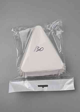 Тартолітка для кексів Тр130 трикутна біла H30 (100 шт.) (1 уп.) Харків