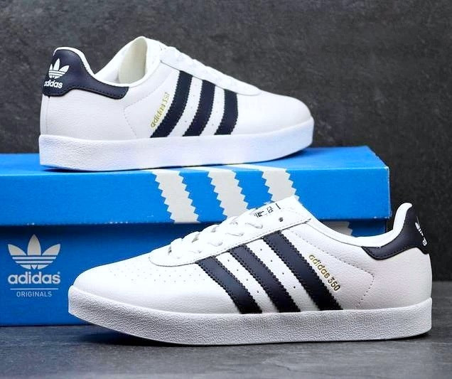 Кросівки Adidas 350 Чоловічі Superstar Білі Адідас Суперстар Шкіряні (розміри: 41,42,43,44,45) Відео Огляд Дніпро - фото 6