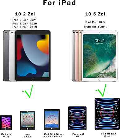 Защитный чехол ROOFEI с Bluetooth клавиатурой для iPad 10.2 (2019/20/21)/pro10.5(2017)/Air 3 10.5 Днепр