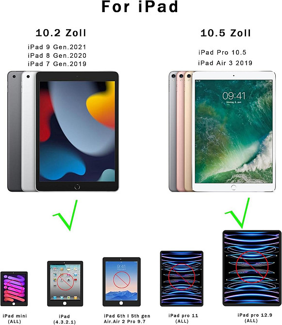 Захисний чохол ROOFEI з Bluetooth клавіатурою для iPad 10.2 (2019/20/21)/pro10.5(2017)/Air 3 10.5 Дніпро - фото 3