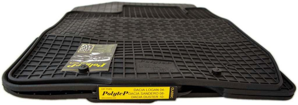 Гумові килимки в салон Dacia Logan 2004–2012 / Sandero 2008–2012 / Duster 2010–2017, комплект 4 шт Київ - фото 1