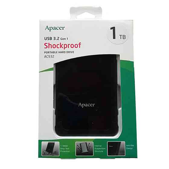 Жорсткий диск Apacer 1TB 2.5'' USB 3.2 Чорний Київ
