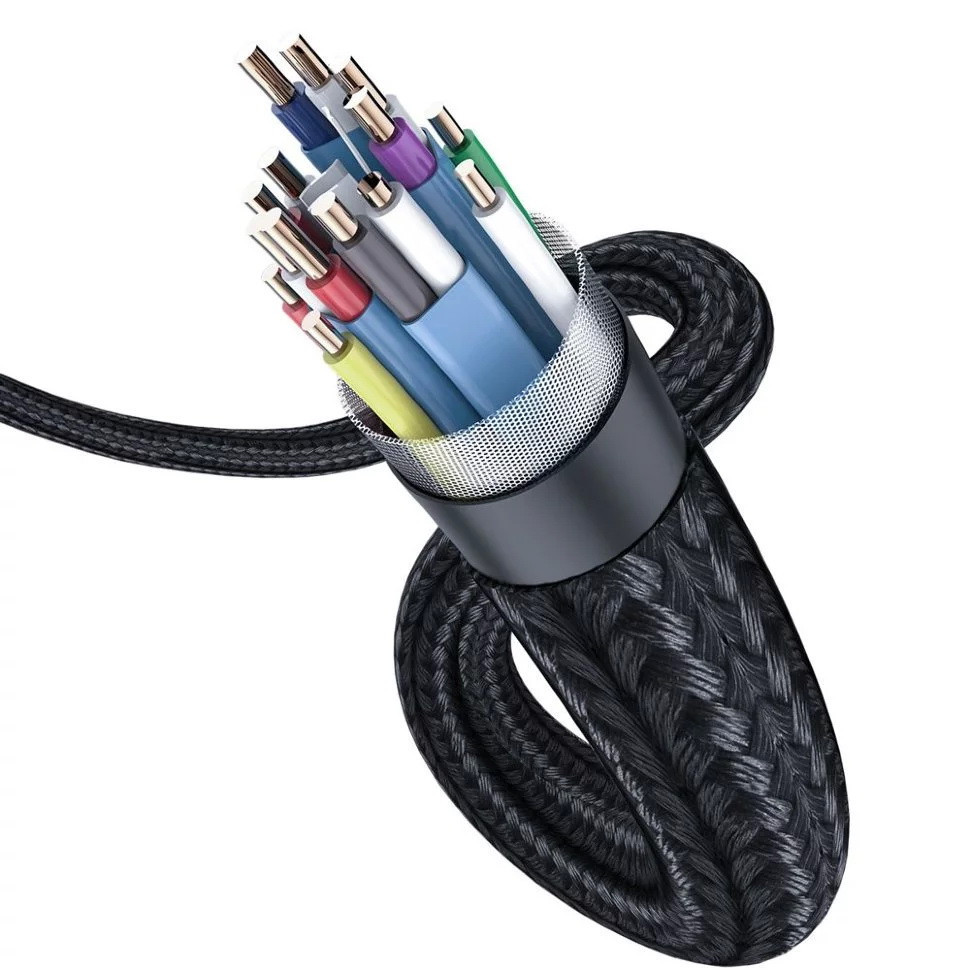 HDMI кабель Baseus CAKSX з підтримкою FullHD/4K video resolution (Чорний, 5 м) Миколаїв - фото 5