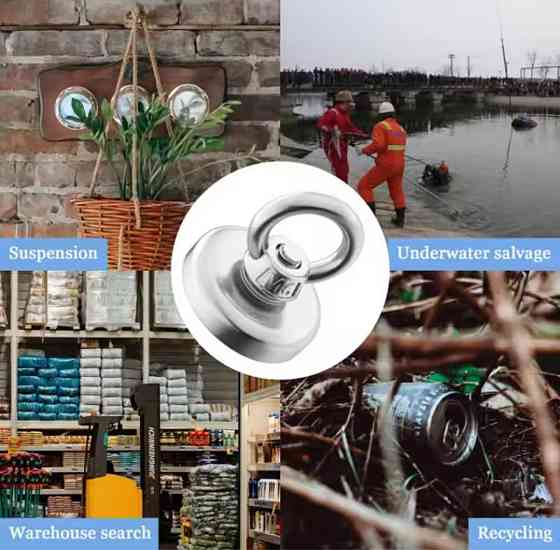 Сильный неодимовый магнит 320 мм серый Киев