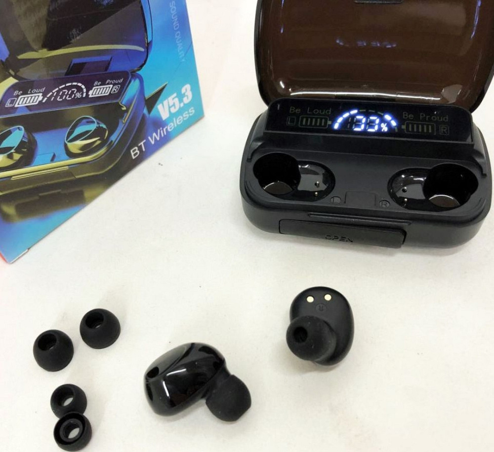 Беспроводные наушники M10 с микрофоном и док станцией-кейсом. Киев - изображение 3