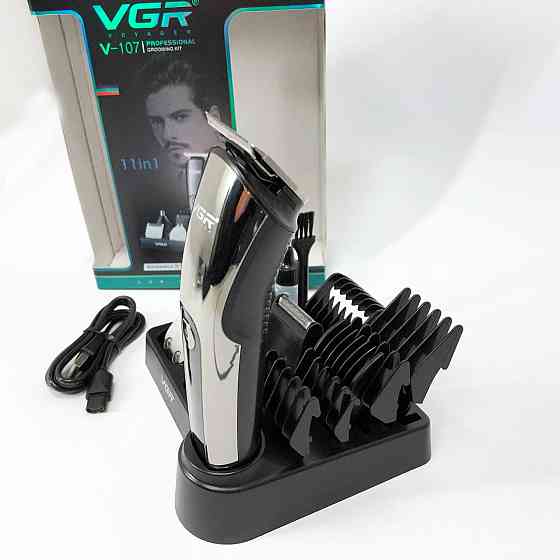 Акумуляторна машинка для стрижки волосся з насадками, Універсальні машинки для стрижки волосся AL-27 Львів