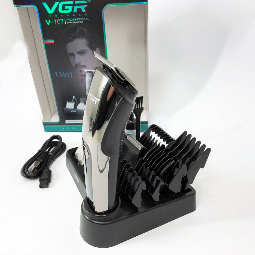 Акумуляторна машинка для стрижки волосся з насадками, Універсальні машинки для стрижки волосся AL-27 Львів - фото 1