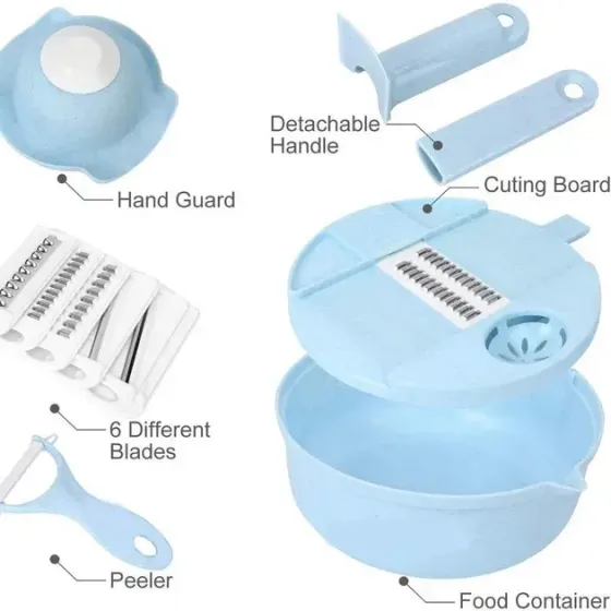 Мультислайсер овощерезка кухонная ручная 10 в 1 NK001 Коломия