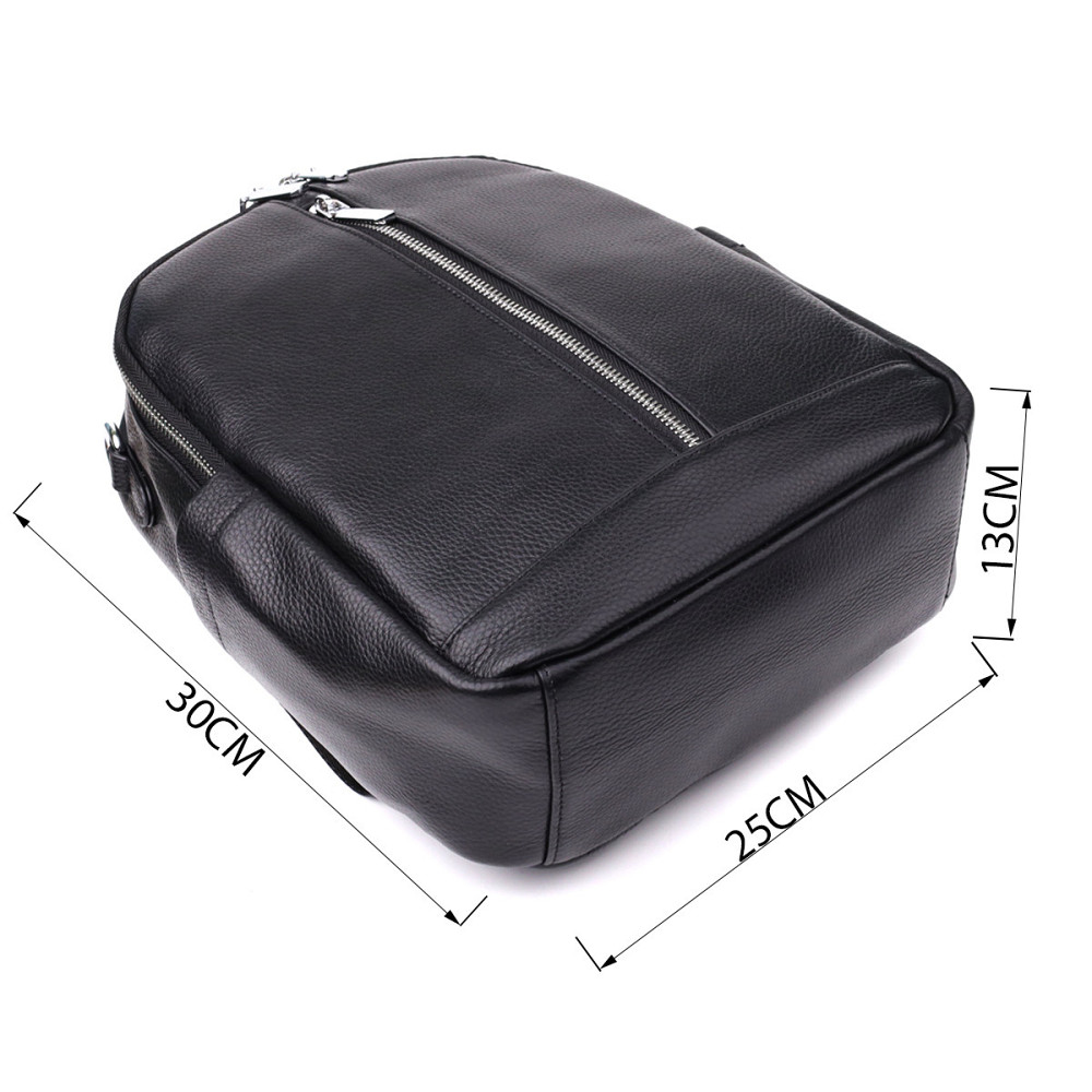 Жіночий рюкзак з натуральної шкіри Vintage 23057 Чорний Київ - фото 3