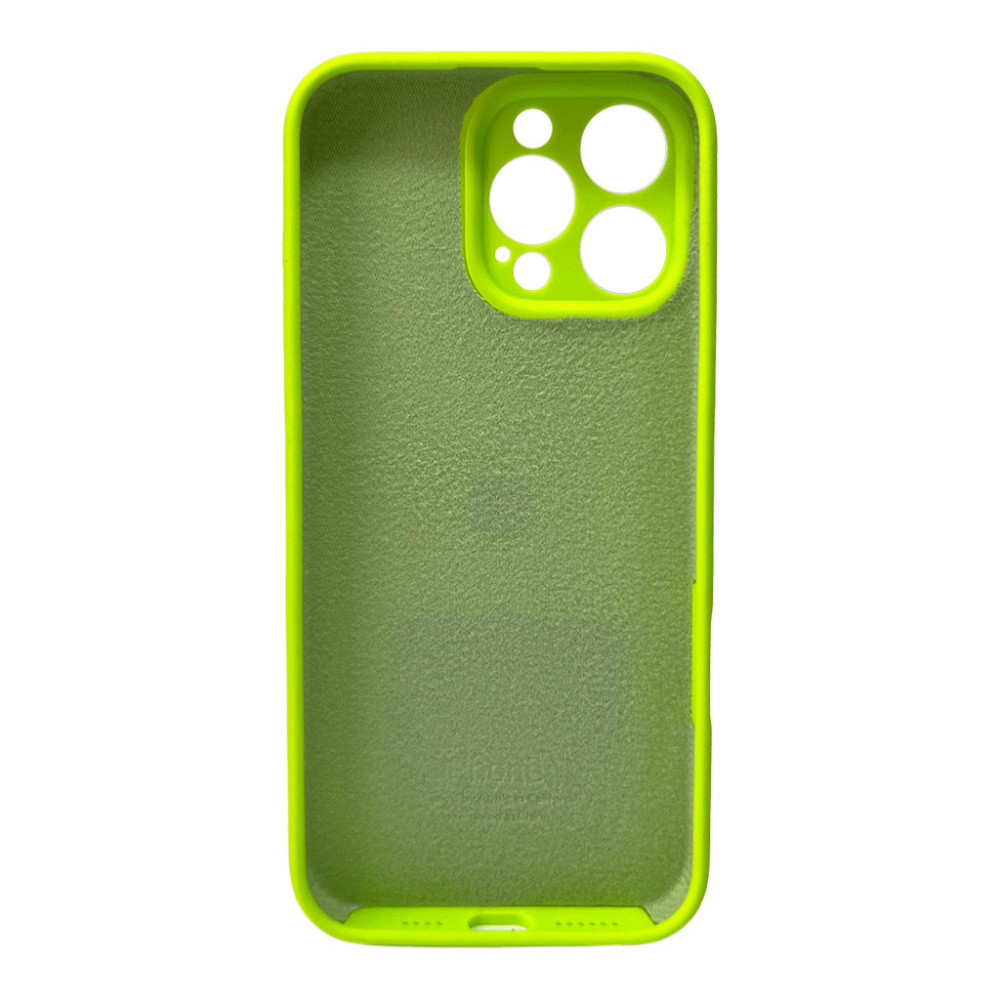 Чохол для смартфона Silicone Full Case AA Camera Protect for Apple iPhone 16 Pro 24,Shiny Green Київ - фото 3