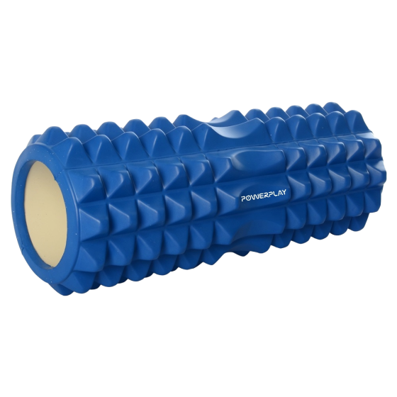 Масажний ролик (роллер) PowerPlay 4405 EVA Massage Roller Синій (33x12см.) Каменское