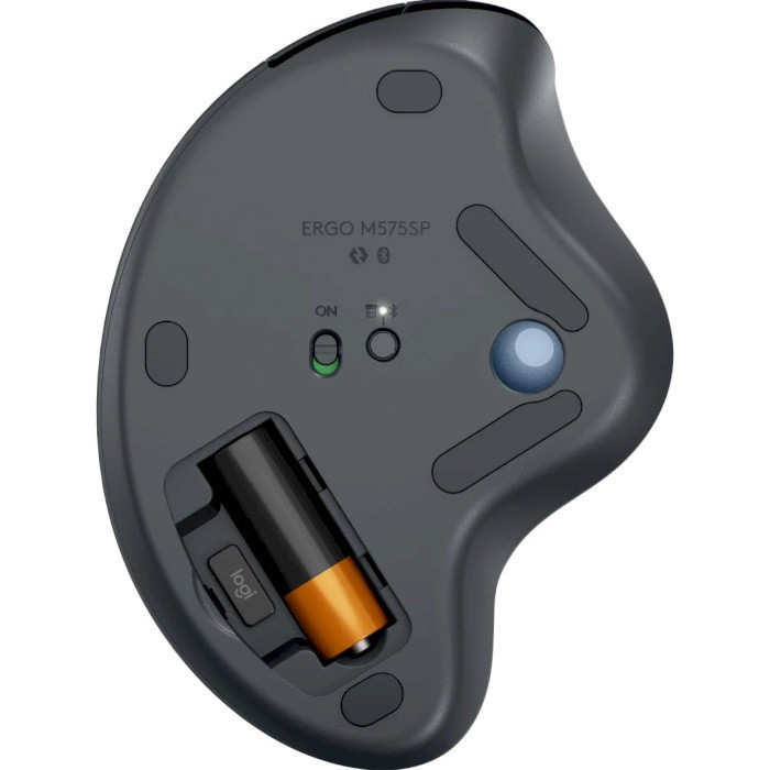 Миша бездротова Logitech Ergo M575S Graphite + Blue Ball (910-007029) Темно-сірий Харків - фото 5