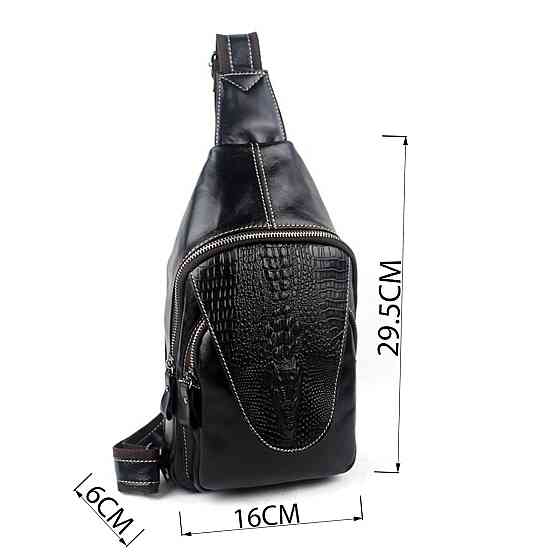 Сумка мужская на плече Vintage 14760 Черная Киев