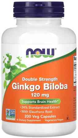 Гінкго білоба Now Foods Ginkgo Biloba 120 мг 200 вег капсул Київ