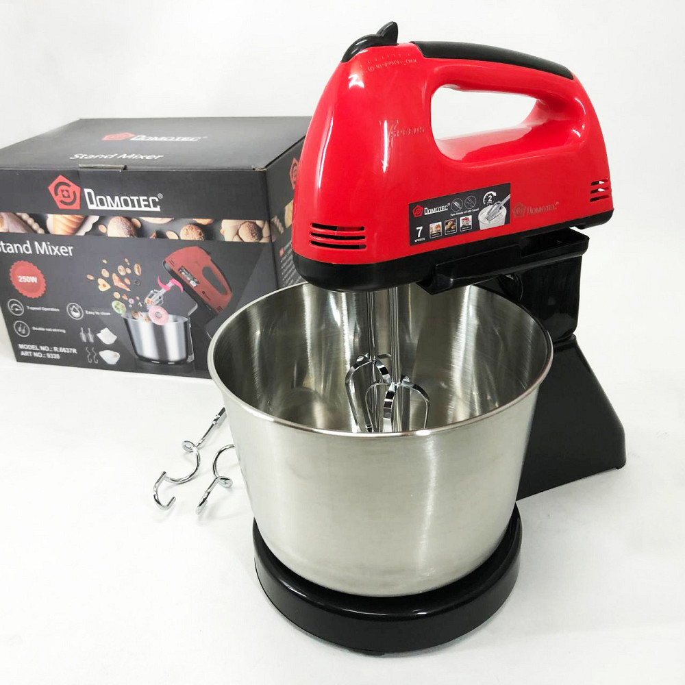 Міксер для збивання кремів Domotec R6637R 2 л 250 W, Електричний міксер ручний Кулінарний VS-29 Івано-Франківськ - фото 1