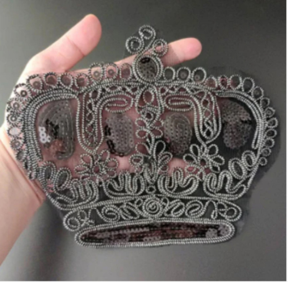 Аппликация нашивка на одежду Корона блестящая Киев - изображение 2