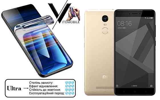 Поліуретанова плівка Ultra для Xiaomi Redmi Note 4, Redmi Note 4X – мінімальна товщина, максимальний захист! Київ