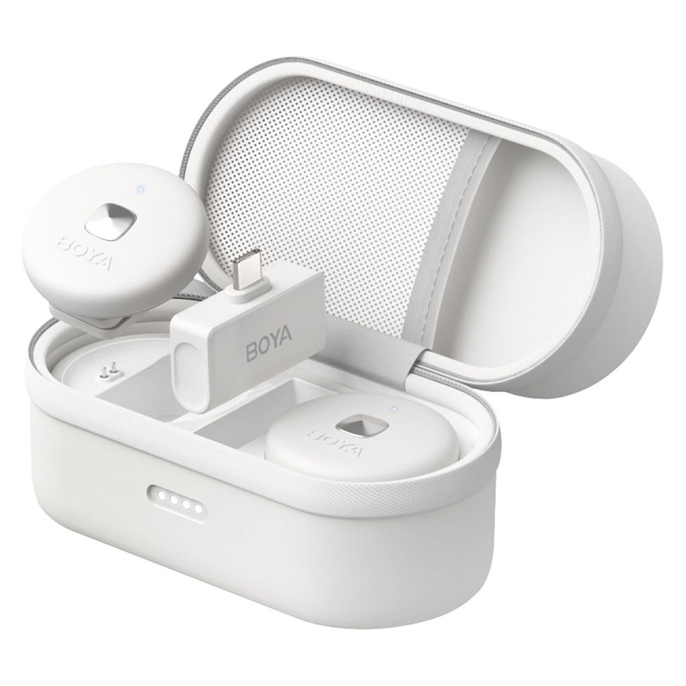 Мікрофон бездротовий Type-C білий iPhone Android Boya Omic-U White Київ - фото 1