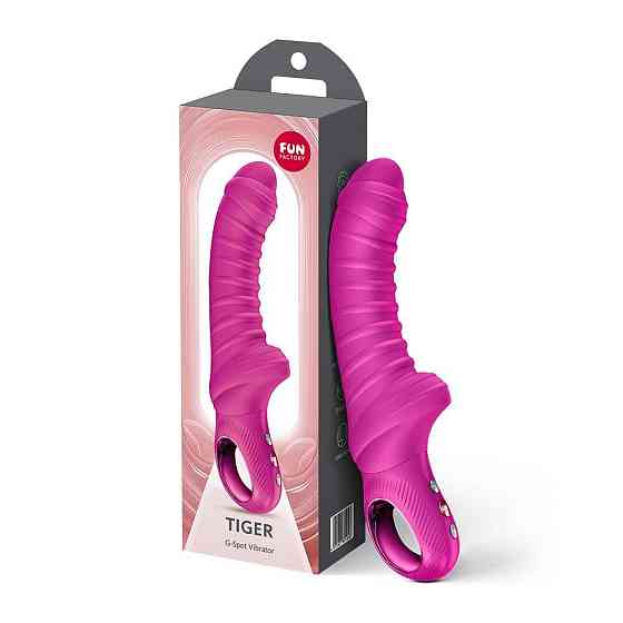 Вібратор для точки G Fun Factory TIGER Magenta, ребристий, підходить для анальної стимуляції Sex Aura Київ