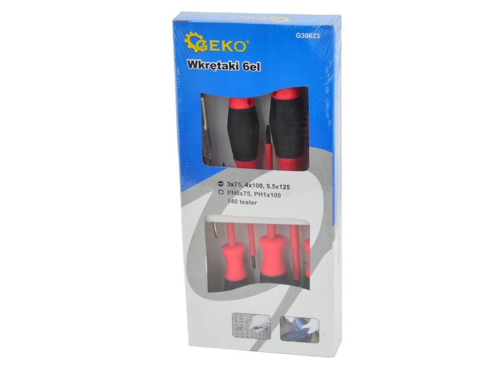Діелектричні Викрутки + індикатор "GeKo",  220 - 250V, комплект 6 шт. Київ - фото 2