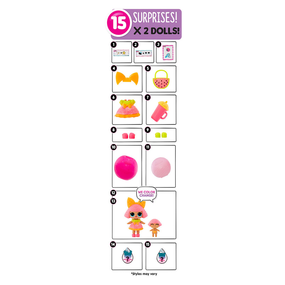 Ігровий набір з ляльками L.O.L. Surprise! серії Color change Me&My 2в1 – Крихітка та сестричка Днепр - изображение 10