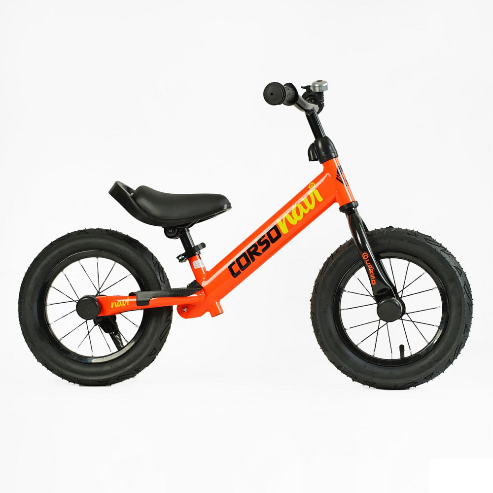 Велобіг CORSO Navi сталева рама колеса 12 дюймів підставка для ніг Помаранчевий (NV-12938) Чернігів - фото 3