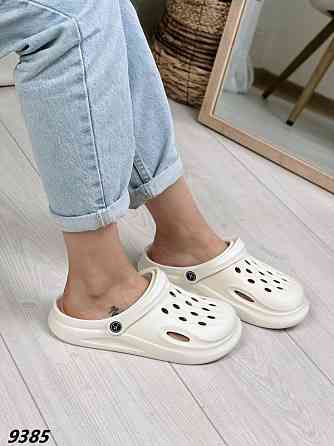 Крокси жіночі білі сабо для роботи та відпочинку легенькі та зручні ТМ Одеса