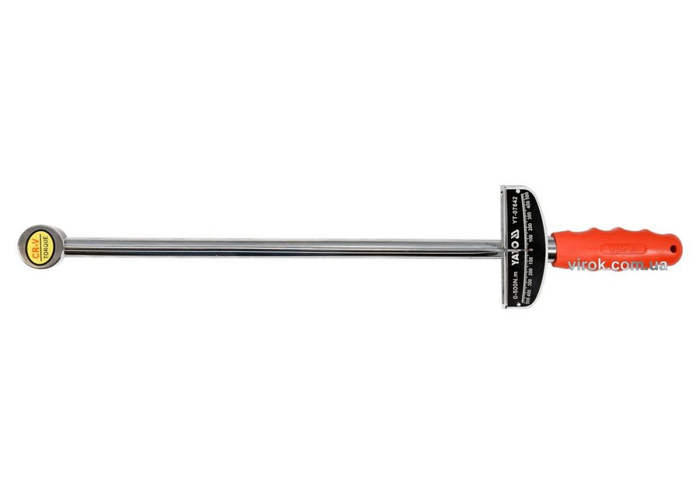 Ключ динамометричний стрілковий YATO : квадрат 3/4", F= 0-500 Нм [9] Одеса - фото 1