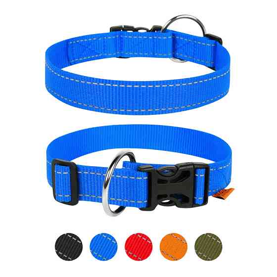 Нашийник "Dog Extreme" з нейлону регульований (ширина 20мм, довжина 25-40 см) блакитний Коломыя