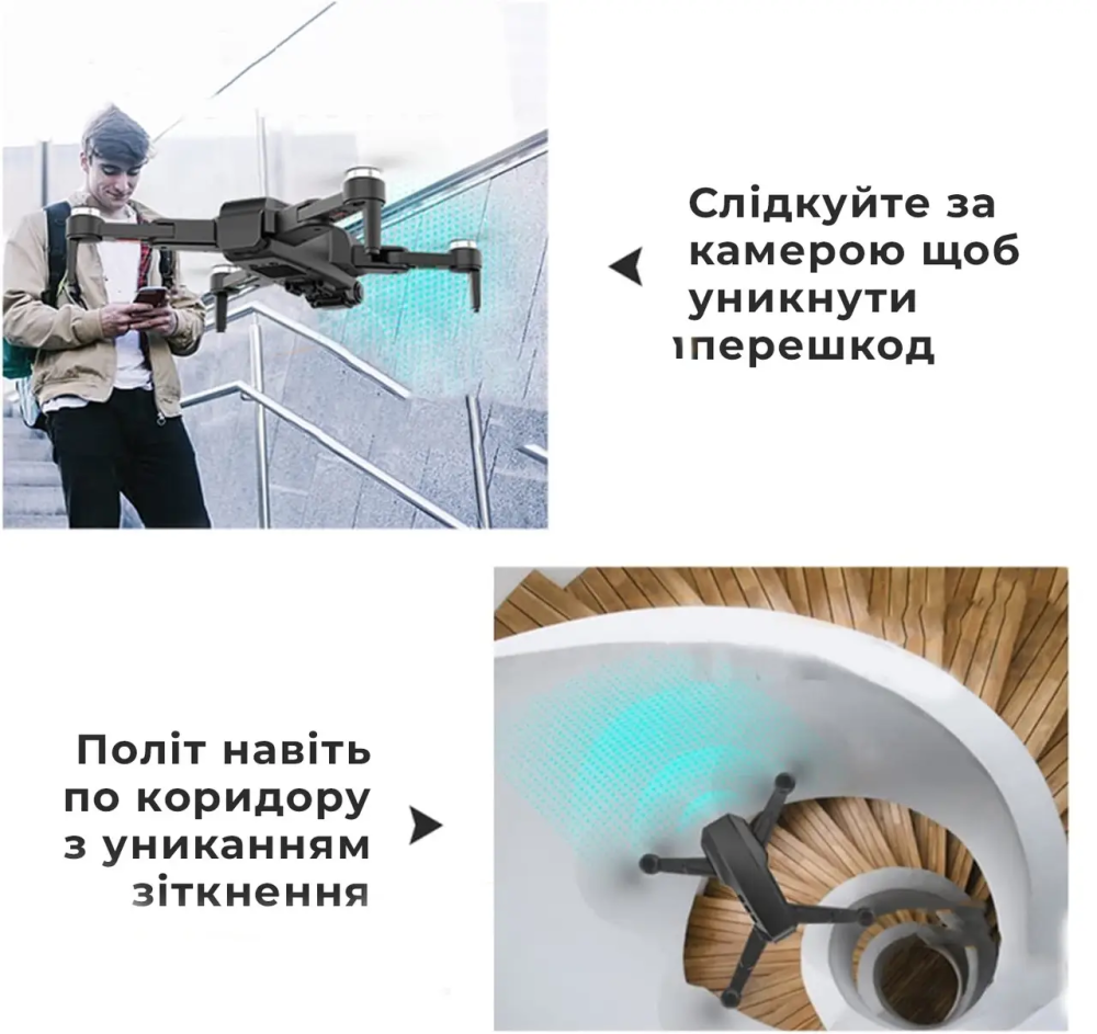 Квадрокоптер з камерою Lyzrc L900 Pro Max 4K HD GPS FPV (до 1200м) 28 хв польоту + посадка у місце зльоту Вінниця - фото 4