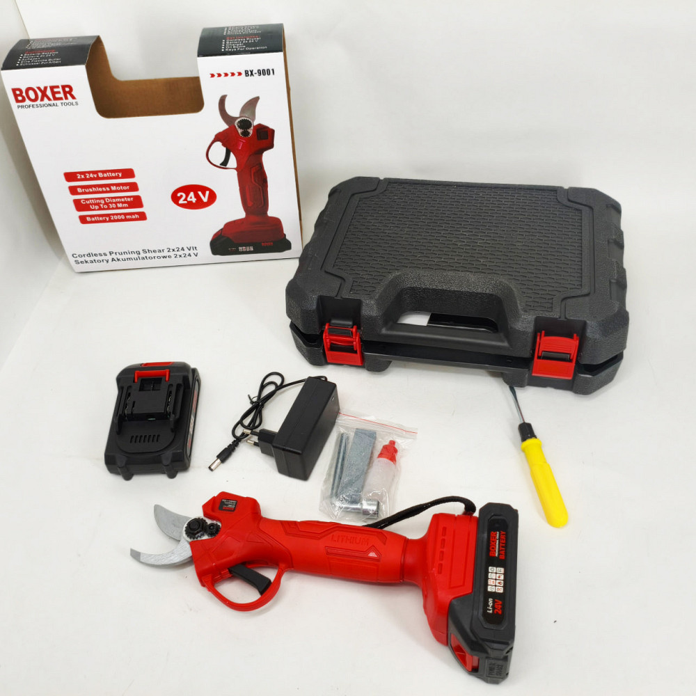 Секатор аккумуляторный Boxer BX-9001 2 АКБ 24В AU-33 Львов - изображение 9