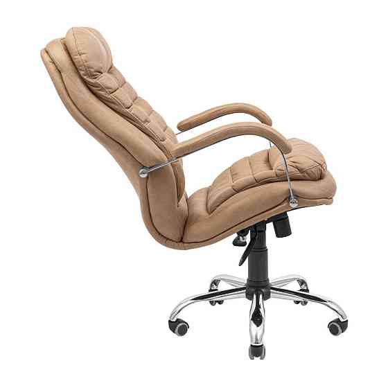 Офісне крісло керівника Richman Valencia Ameli Хром M1 Tilt Бежевий Київ