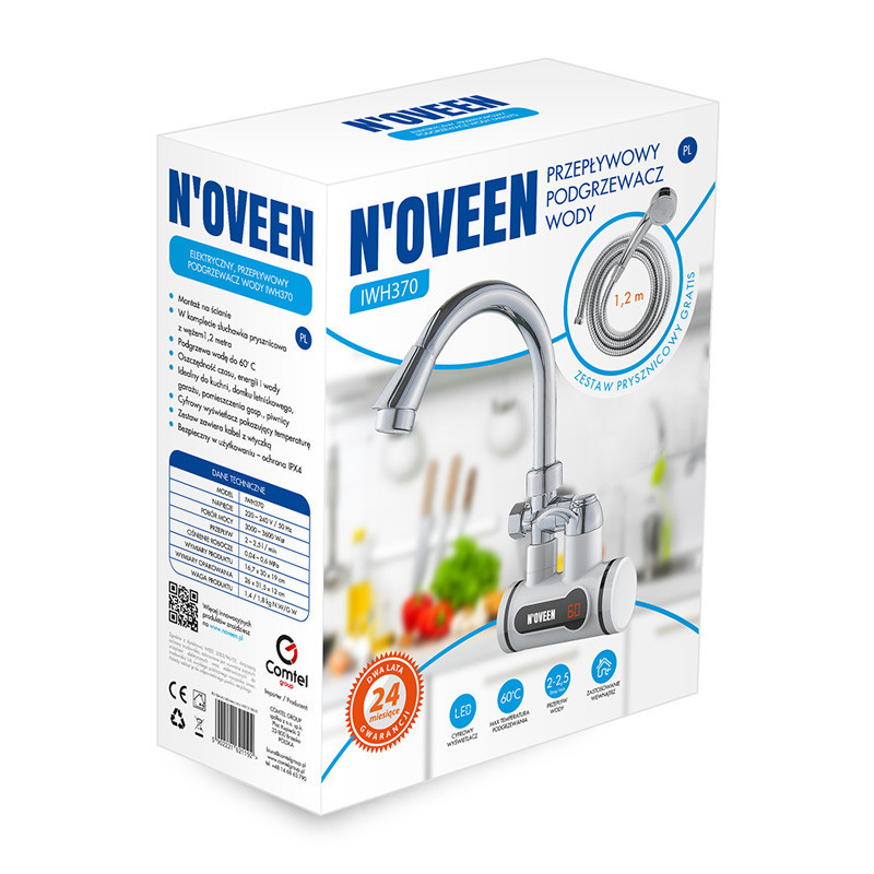 Проточный водонагреватель Noveen IWH370 Днепр - изображение 8