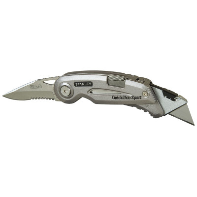 Ніж монтажний Stanley QUICKSLIDE SPORT UTILITY KNIFE складаний з двома лезами (0-10-813) Вінниця - фото 1
