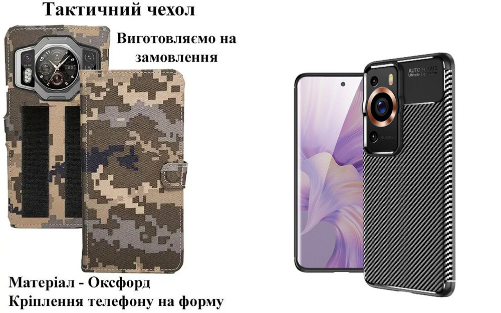 Тактический чехол для Honor 50, Honor 50 Lite, крепится к снаряжению на липучке Киев - изображение 1