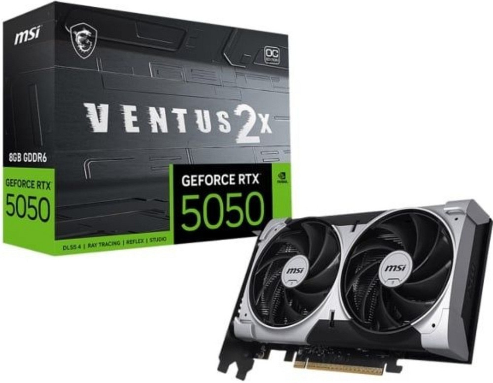 MSI GeForce RTX 5050 Ventus 2X OC 8GB GDDR6 DLSS4 Київ - фото 1