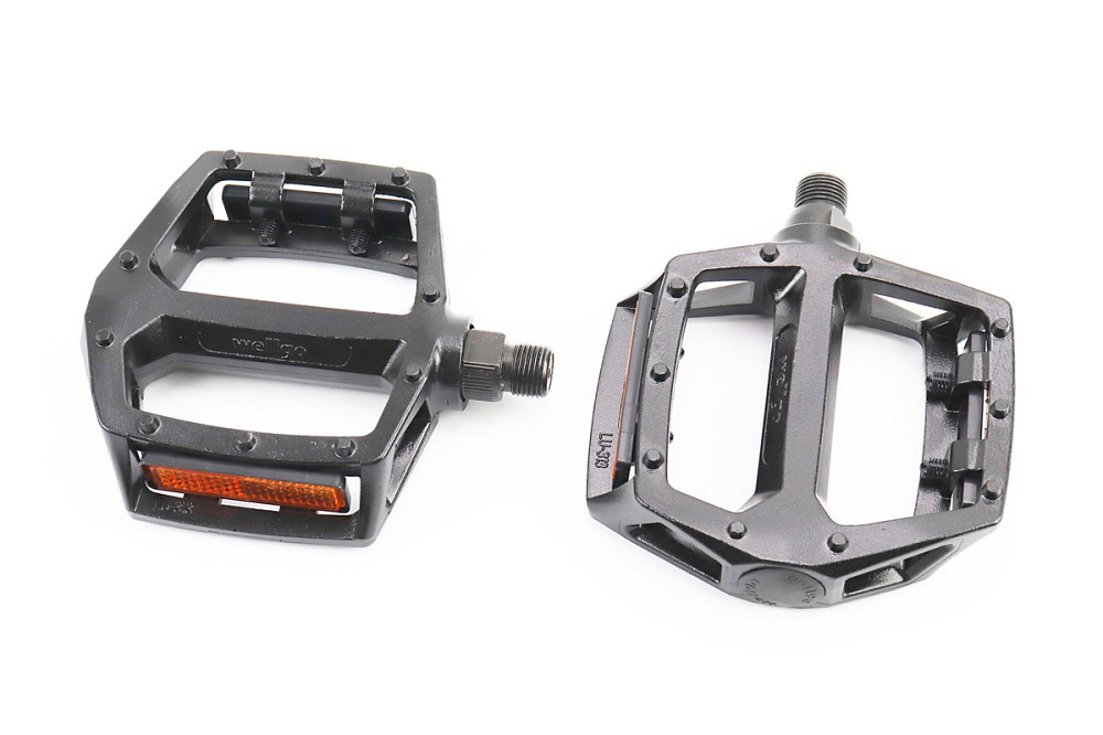 Педалі BMX 9/16" (107x105x28mm) алюмінієві, чорні LU-313 Київ - фото 1