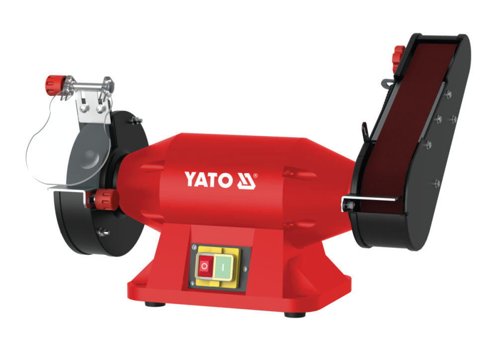 Точильний верстат з пасом YATO від ел-мережі 230 В, 520Вт, диск Ø= 150/25х 32 мм, пас- 50х686 мм [1] Одесса - изображение 1