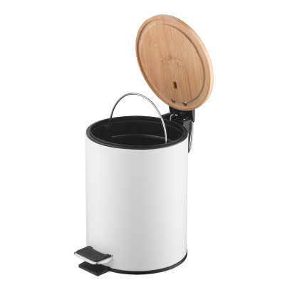 Контейнер для сміття Ardesto Minimalism З педаллю Білий 3 л (ARHB3601WB) Вінниця - фото 3