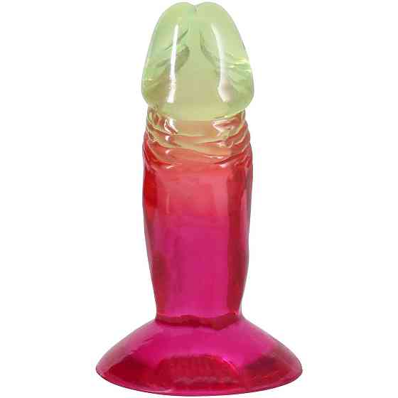 Дилдо Doc Johnson Crystal Jellies - 4.5 Inch Classic Dong - Rainbow Sex Aura Київ