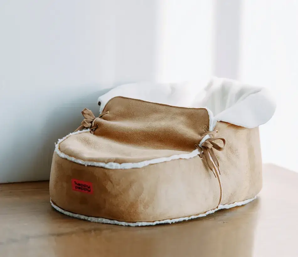 Лежак для собак і котів Happy Peppy (Хеппі Пеппі) Slipper Бежевий Запоріжжя - фото 2