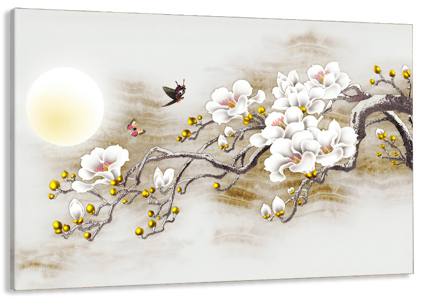 Картина холст у вітальню / спальню Квіти    MLP_68 ( 60х30см ) 60x100 см Київ - фото 1